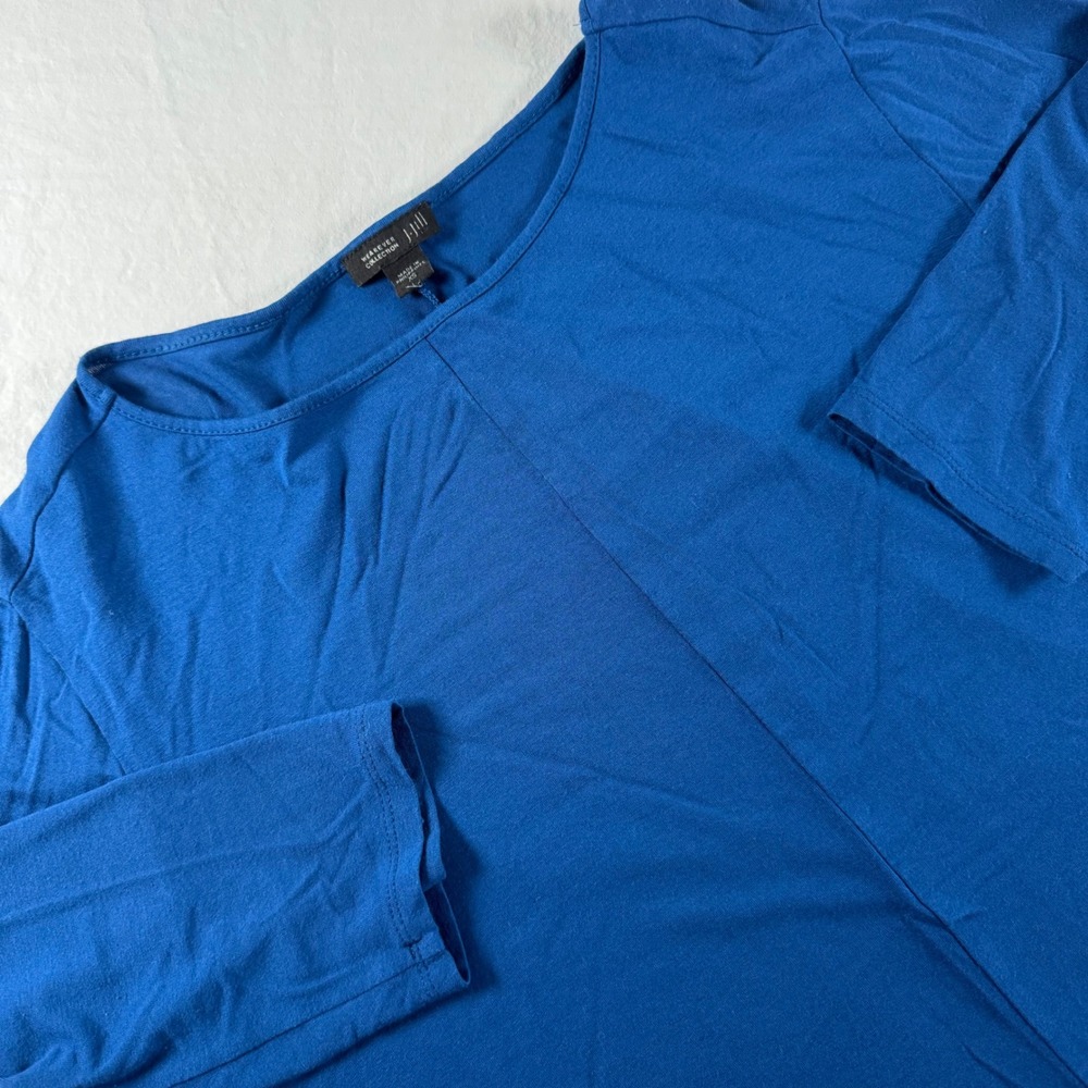 J. Jill Wearever Collection Women's Size XS Teal Blue  3/4 Sleeve Knit Tunic
